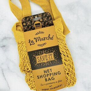 Le Marche Net Shopping Bag in Golden (Yellow/Gold) New in Package